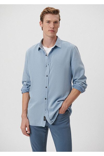 Mavi Cămașă Lyocell Slim Fit / Narrow Cut 0210490-70757