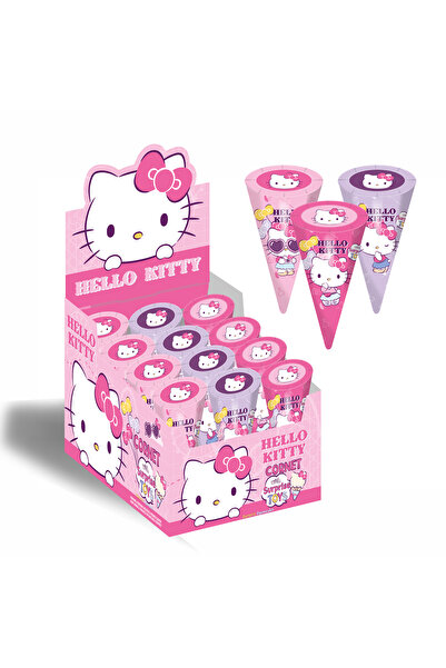 Lolliboni HELLO KİTTY SÜPRİZ OYUNCAKLI KORNET 25 GR