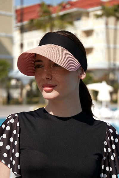 Remsa Mayo Straw Visor Hat - Sunscreen, Folding Powder RŞ-43