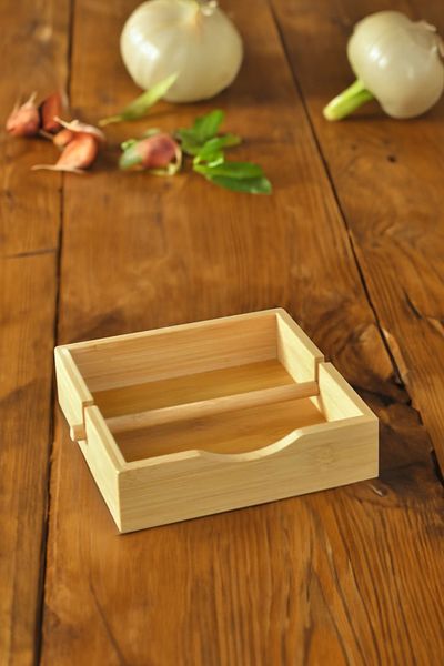 Digithome 19 Cm Brown Square Horizontal Bamboo Table Top - THN76066 C1-1-18