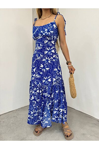 BİKELİFE Rope Strap Slit Wrap Women's Dress