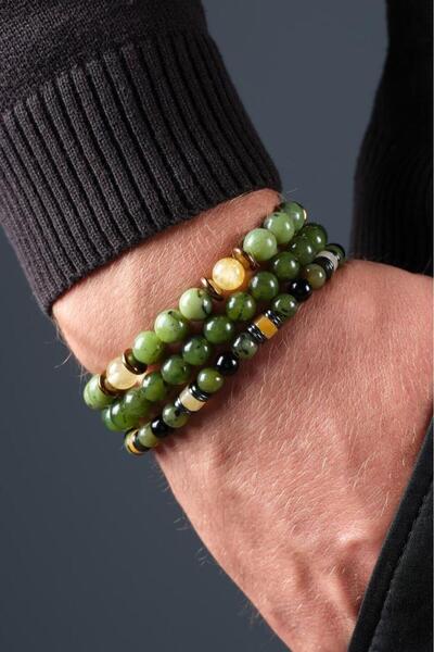 Ssilhoutte Doğaltaş سوار من حجر اليشم المعتمد من حجر السترين الطبيعي للرجال و...