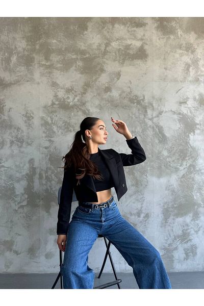 ZF BUTİK Crop Jacket
