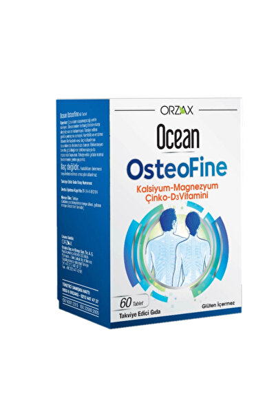 Ocean Orzax Ocean OsteoFine - 60 قرصًا مكملًا للأغذية ورغوة الأسنان