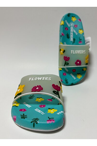 GEZER Αντιολισθητική πλαστική πισίνα με θέμα το αγριολούλουδο Θαλασσινό μπάνιο Μπαλκόνι Βεράντα Παντόφλες σπιτιού και δρόμου