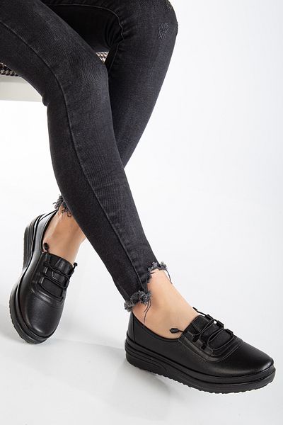 Waresta Pantofi de damă ortopedici din piele artificială - Pantofi elastici din pânză pentru mama zilnică