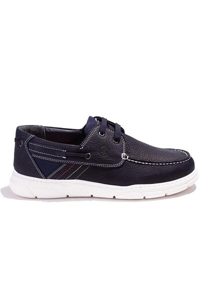 Hammer Jack Hernes10224100CN Orthopedic Navy Blue Men's Leather Casual Shoes