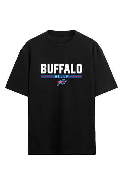 BA Sportswear تي شيرت NFL Buffalo Bills لكرة القدم الأمريكية مقاس كبير