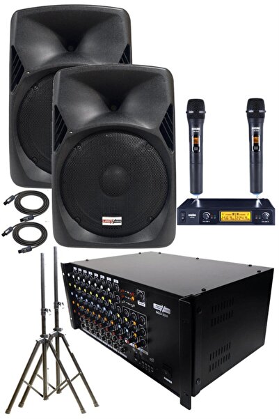 Lastvoice School Paket-1 Okul Tören Ses Sistemi Full Set (HOPARLÖR ANFİ MİKROFON STAND)