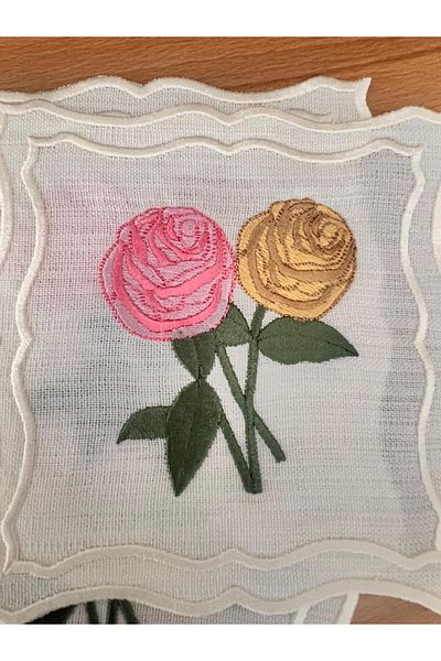 Nakışkonsept Bunch of Roses Patterned Cocktail Napkins
