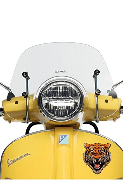 HMNL Kaplan Tiger Oto, Motorsiklet, Kask, Laptop Sticker 13x11 Cm