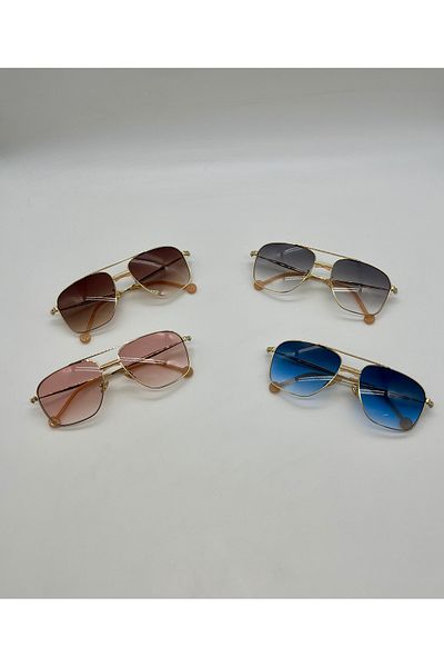 Castello Pilot Model Screw Unisex Sunglasses