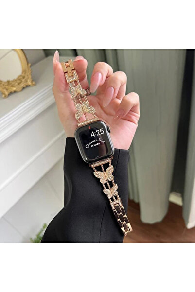 Bushco Store Apple Watch Kelebek Model Çelik Kordon 38-40-41 mm
