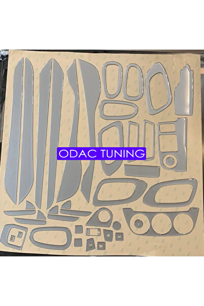 ODAC TUNING Citroen C-eylsee Torpido, Konsol, Trim, Göğüs Kaplama Set Gümüş G...