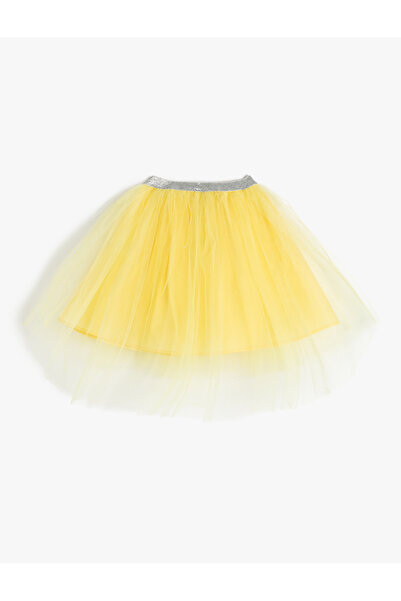 Koton Tutu Skirt Elastic Waist Layered Lined