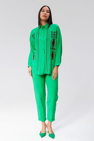 BAJAR Viscose Linen - Embroidery Detailed Set