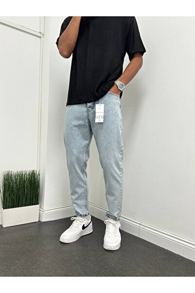 Generic Brand Ice Blue Acid Washed Boyfriend Jeans