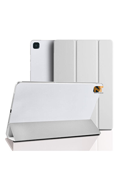 Nezih Case Galaxy Tab S6 Lite P610 Uyumlu Pu Deri Arkası Sert Mika Smart Cove...