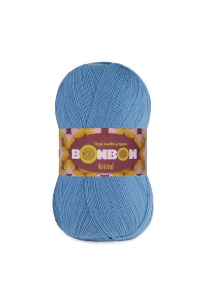 BONBON Light Blue CrystAl knitted Dress - Fiber 98236