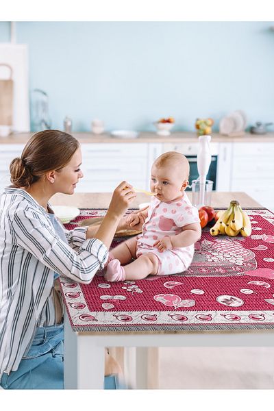WOOF HOME Colorful and Fun Children's Food Cloth - Mealtime Enjoyable
