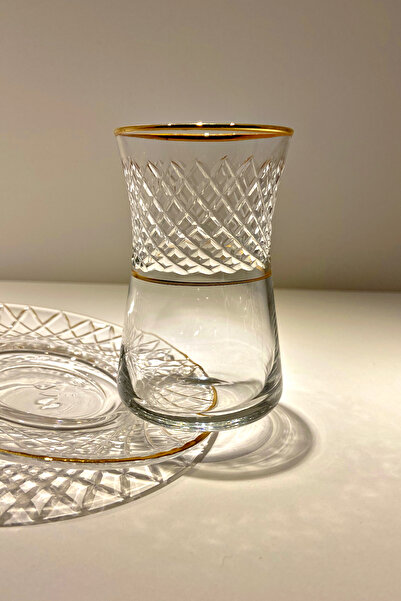 Paşabahçe Heybeli Altın Yaldızlı 6 Kişilik 12 Parça Çay Seti 160cc 42361 Viva...