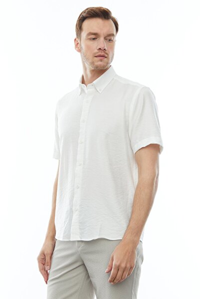 PAULMARK Ανδρικό κοντομάνικο πουκάμισο Slim Fit - KSD4543