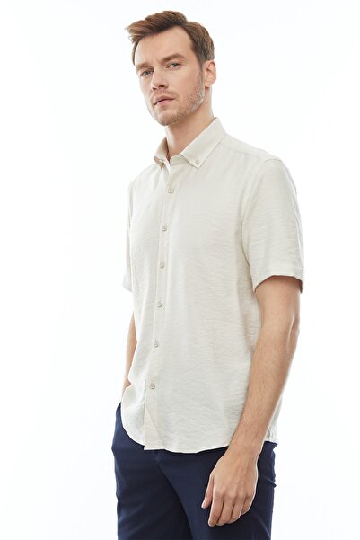 PAULMARK Ανδρικό κοντομάνικο πουκάμισο Slim Fit - KSD4543