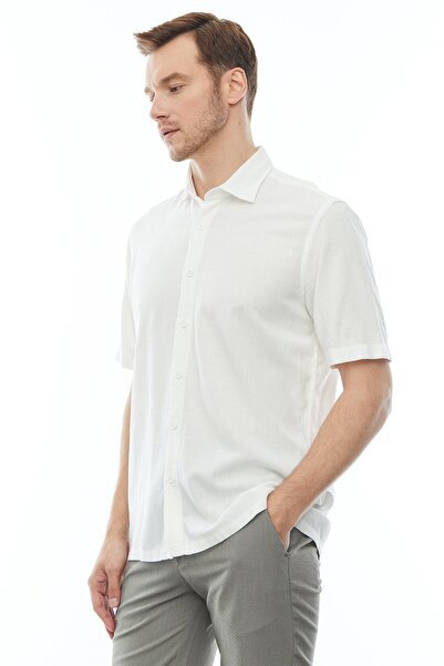 PAULMARK Men's Slim Fit Short Sleeve Shirt - KSD4569