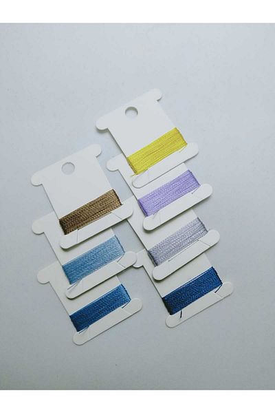 Eskişehir hobi sanat 7 Χρώματα 0,2 mm 1 μέτρο λεπτό κορδόνι προσευχής Σύνολο - Το λεπτότερο κορδόνι προσευχής