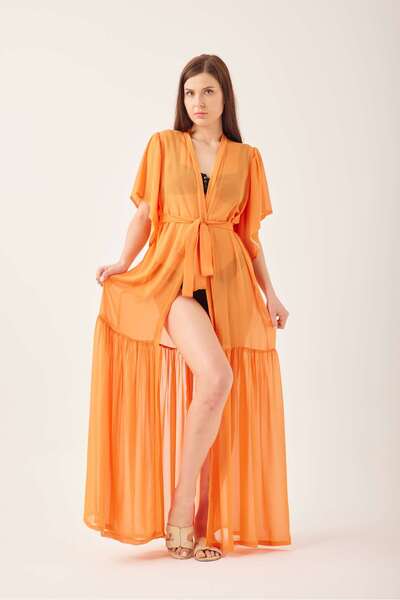 MY NEFTİ Orange Ruffle Pareo