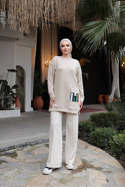 Nuha Boutique Nuha - Hanorac colorat de buzunar