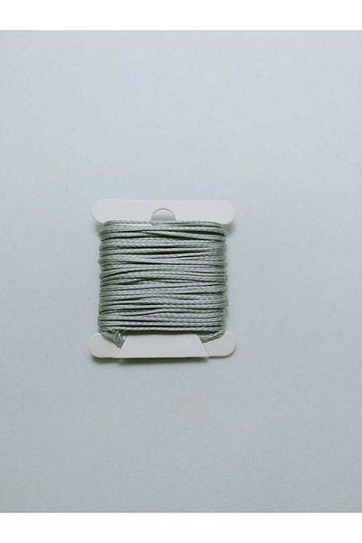Eskişehir hobi sanat 5 μέτρα χωρίς κερί βραζιλιάνικο κορδόνι μακραμέ - 1 mm γκρι χρώμα κοσμήματα σχεδίασης