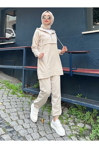 Bwest Tracksuit Set - Ecru - Bwest