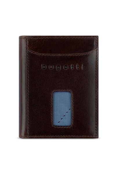 BUGATTI Güvenli İnce Geldbörse RFID Schutz Leder 8 cm