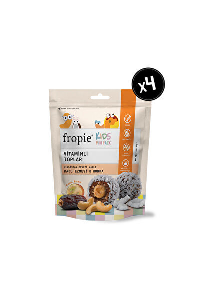 FROPİE Mini Vegan Vitamin Kids Fruit Balls - Coconut Covered & Cashew Butter ...