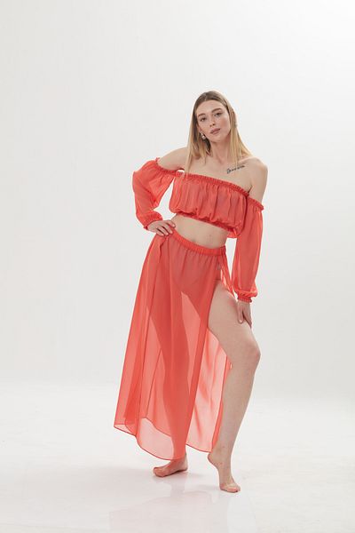 Vemod Red Pareo and Double Set Set
