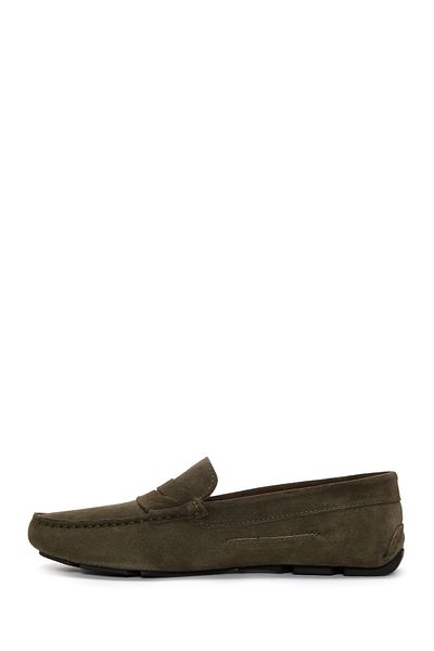 Derimod Green Suede Men's Leather Loafer