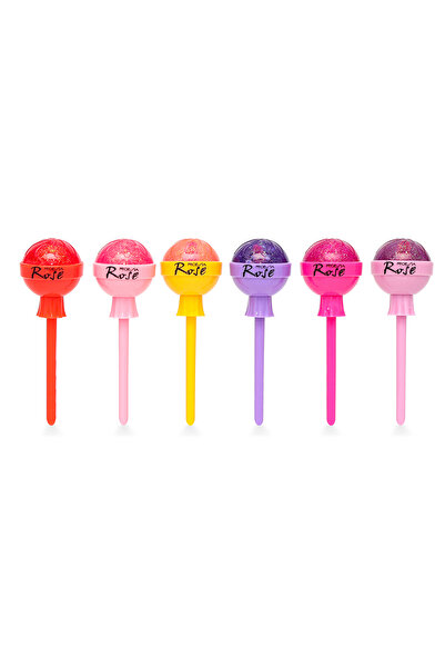 Roesıa Rose Cosmetics Rose Discoloration Lolipop Model 6'lı Dudak Parlatıcı Seti