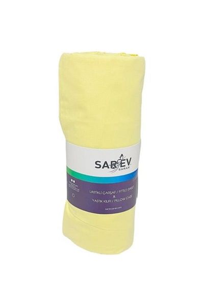 Sarev Yellow Ranforce Single Elastic Sheet Set - 100x200cm V73