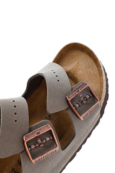 Birkenstock Men's Gray Arizona Eva Double Buckle Flat Slippers