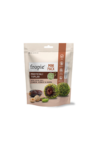 FROPİE Mini Vegan Protein Fruit Balls - Pistachio Covered & Hazelnut Butter 32 Gr X 4 Pieces