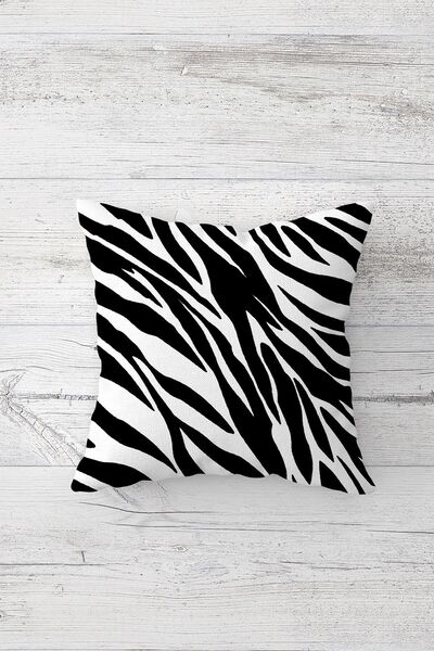 on the clouds Zebra Pattern One Side Printed Hidden Zipper Pillow Case Throw ...