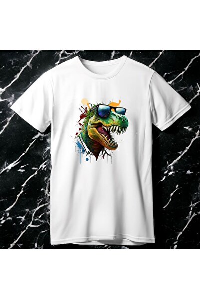 Vordevia Dinosaur Štampano Zeleni T-shirt