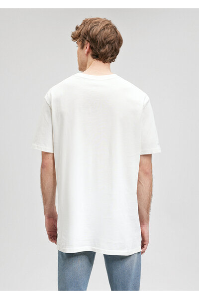 Mavi Pocket Detailed White T-Shirt Loose Fit / Loose Relaxed Fit0611458-70054