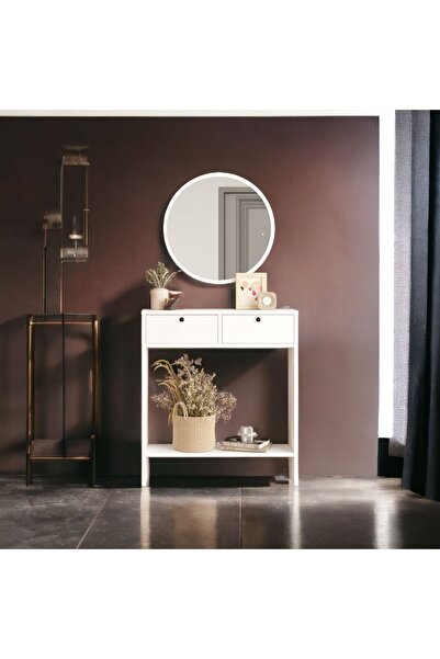 L'occi Concept April Aynalı Dresuar 2 Kapaklı Beyaz Al1-w