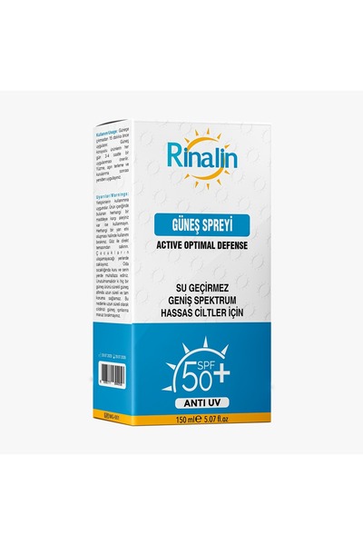 RİNA Rinalin Güneş Kremi +50SPF 150ml Sprey