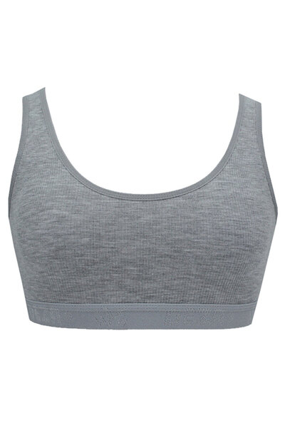 Hepsine Rakip Kadın Geniş Askılı Büyük Beden Büstiyer Sporcu Pedli Sütyen Penye