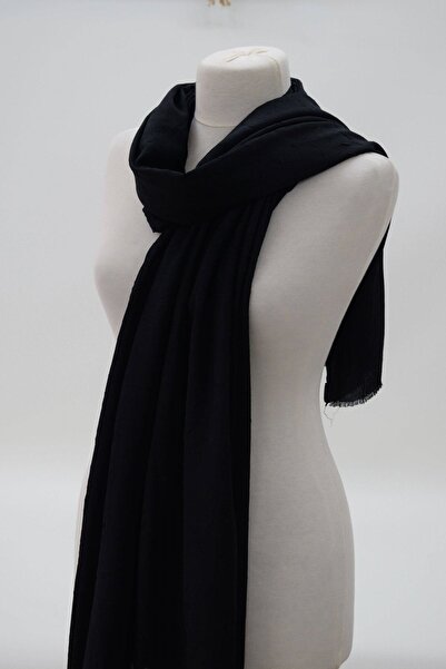 Miabella Home Bamboo Shawl Cotton Non-Ironing 4 Seasons Tulle Non-Stick Anti-Sweat Shawl Black