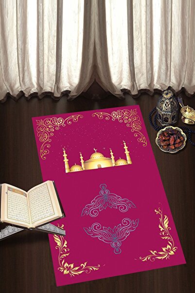 Talia Home Ψηφιακή τυπωμένη μοκέτα προσευχής που πλένεται με αντιολισθητική βάση