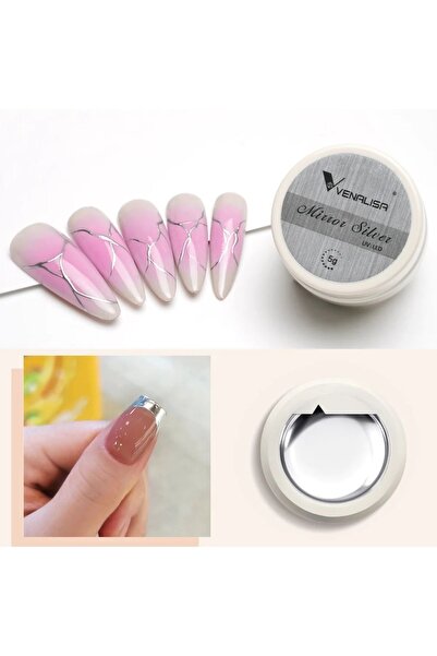 Venalisa Silver Gel Paint Metalik Gri Nail Art Kalıcı Oje 5g